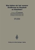 Was haben wir bei unserer Ernährung im Haushalt zu beachten? (eBook, PDF)