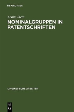 Nominalgruppen in Patentschriften (eBook, PDF) - Stein, Achim