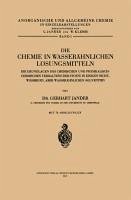 Cover Die Chemie in Wasserähnlichen Lösungsmitteln (eBook, PDF)