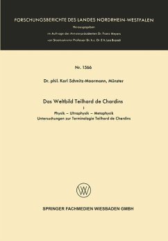Das Weltbild Teilhard de Chardins (eBook, PDF) - Schmitz-Moormann, Karl
