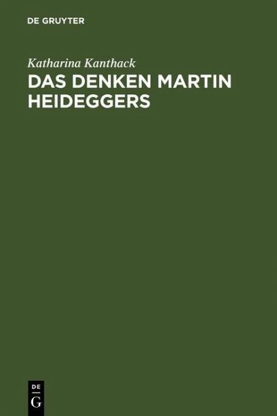Das Denken Martin Heideggers (eBook, PDF)