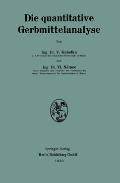 Cover Die quantitative Gerbmittelanalyse (eBook, PDF)