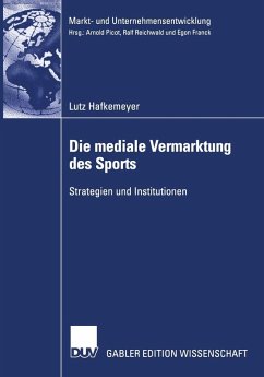 Die mediale Vermarktung des Sports (eBook, PDF) - Hafkemeyer, Lutz