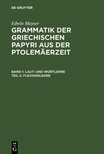 Flexionslehre (eBook, PDF)