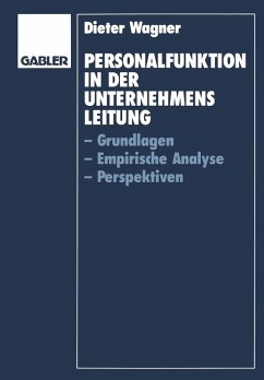Personalfunktion in der Unternehmensleitung (eBook, PDF) - Wagner, Dieter