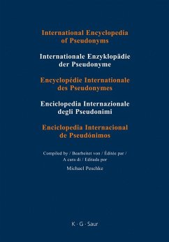 International Encyclopedia of Pseudonyms. Real Names Part I. Band 2 (eBook, PDF)