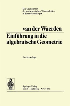 Einführung In Die Algebraische Geometrie (eBook, PDF) - Waerden, Bartel Leendert Van Der