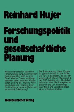 Cover Forschungspolitik und gesellschaftliche Planung (eBook, PDF)