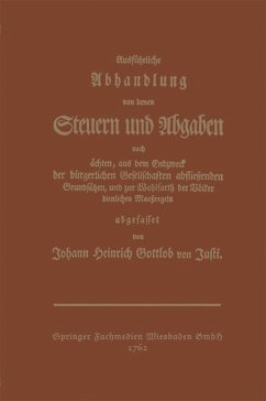 Cover Ausführliche Abhandlung von denen Steuern und Abgaben (eBook, PDF)