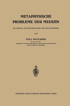 Cover Metaphysische Probleme der Medizin (eBook, PDF)