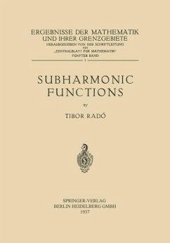 Subharmonic Functions (eBook, PDF) - Radó, Tibor