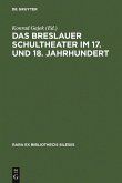 Das Breslauer Schultheater im 17. und 18. Jahrhundert (eBook, PDF) Das Breslauer Schultheater im 17. und 18. Jahrhundert (eBook, PDF)