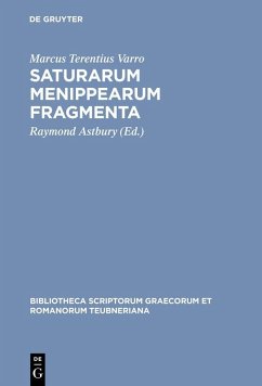 Saturarum Menippearum fragmenta (eBook, PDF) - Varro, Marcus Terentius