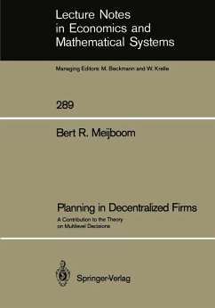 Planning in Decentralized Firms (eBook, PDF) - Meijboom, Bert R.