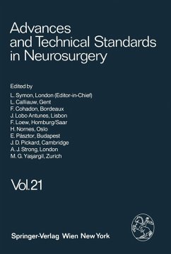 Advances and Technical Standards in Neurosurgery (eBook, PDF) - Symon, L.; Ya?argil, M. G.; Calliauw, L.; Cohadon, F.; Antunes, J. Lobo; Loew, F.; Nornes, H.; Pásztor, E.; Pickard, J. D.; Strong, A. J.