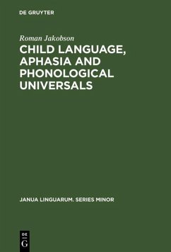Cover Child Language, Aphasia and Phonological Universals (eBook, PDF)