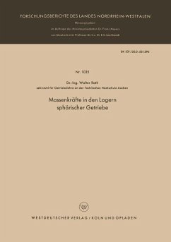 Massenkräfte in den Lagern sphärischer Getriebe (eBook, PDF) - Rath, Walter