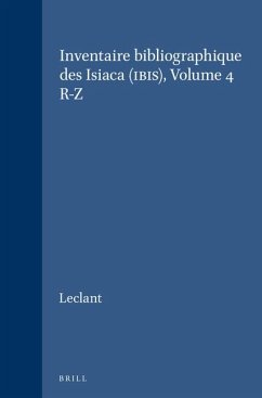 Inventaire Bibliographique Des Isiaca (Ibis), Volume 4 R-Z Cover Inventaire Bibliographique Des Isiaca (Ibis), Volume 4 R-Z