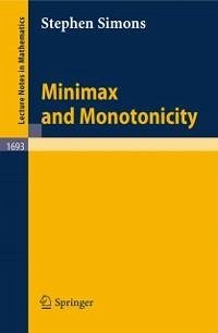 Minimax and Monotonicity (eBook, PDF) - Simons, Stephen