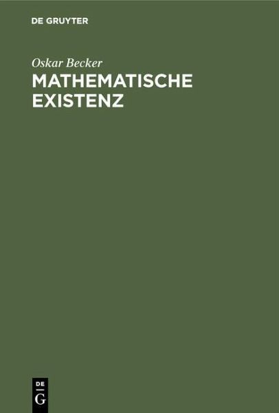 Mathematische Existenz (eBook, PDF)