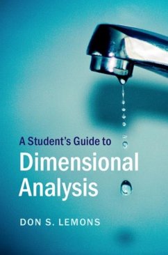 Student's Guide to Dimensional Analysis (eBook, PDF) - Lemons, Don S.