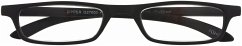 Cover Lesebrille ZIPPER, schwarz, +3.00 dpt mit Etui