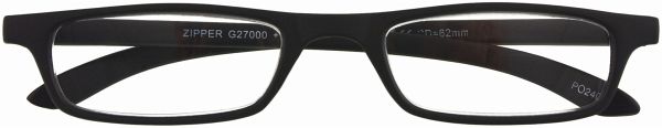Lesebrille ZIPPER, schwarz, +2.00 dpt mit Etui Lesebrille ZIPPER, schwarz, +2.00 dpt mit Etui