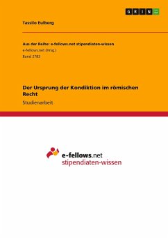 Cover Der Ursprung der Kondiktion im römischen Recht