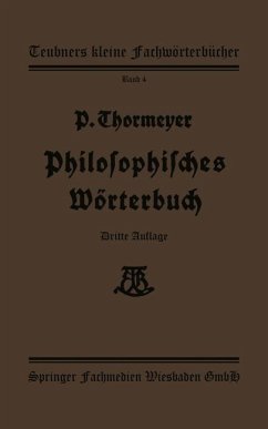 Philosophisches Wörterbuch (eBook, PDF) - Thormeÿer, Paul