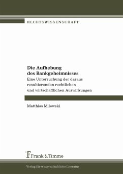 Cover Die Aufhebung des Bankgeheimnisses (eBook, PDF)