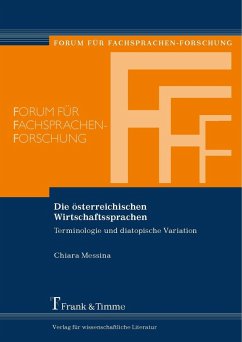 Die österreichischen Wirtschaftssprachen (eBook, PDF) - Messina, Chiara