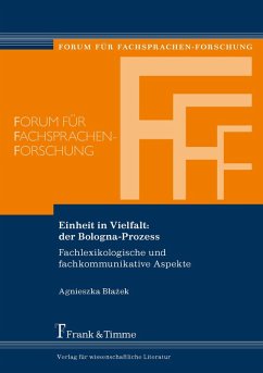 Einheit in Vielfalt: der Bologna-Prozess (eBook, PDF) - Blazek, Agnieszka