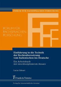 Cover Einführung in die Technik der Rechtsübersetzung vom Italienischen ins Deutsche (eBook, PDF)