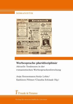 Cover Werbesprache pluridisziplinär - Aktuelle Tendenzen in der romanistischen Werbesprachenforschung (eBook, PDF)