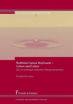 Rabbiner Ignaz Maybaum - Leben und Lehre (eBook, PDF) - Lotter, Friedrich