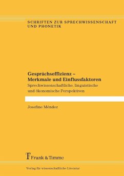 Gesprächseffizienz - Merkmale und Einflussfaktoren (eBook, PDF) - Méndez, Josefine