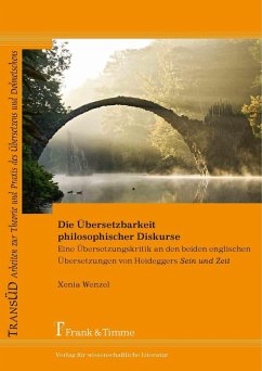 Die Übersetzbarkeit philosophischer Diskurse (eBook, PDF) - Wenzel, Xenia