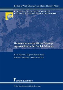 Humanwissenschaftliche Zugänge / Approaches to the Social Sciences (eBook, PDF) - Hebenstreit, Sigurd; Martin, Paul; Rückert, Norbert; Wisch, Fritz-H.