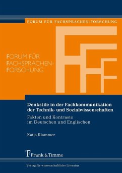 Denkstile in der Fachkommunikation der Technik- und Sozialwissenschaften (eBook, PDF) - Klammer, Katja