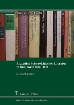 Cover Rezeption österreichischer Literatur in Rumänien 1945-1989 (eBook, PDF)