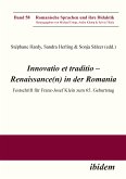 Innovatio et traditio – Renaissance(n) in der Romania (eBook, ePUB)