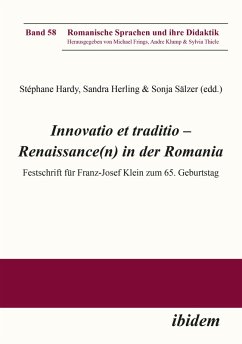 Cover Innovatio et traditio - Renaissance(n) in der Romania (eBook, PDF)