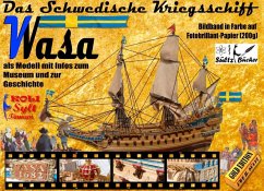 Das Schwedische Kriegsschiff Wasa/Vasa als Modell mit Infos zum Museum und zur Geschichte