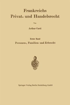 Frankreichs Privat- und Handelsrecht (eBook, PDF) - Curti, Arthur