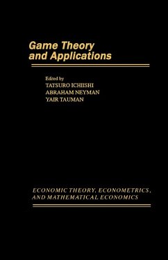 Game Theory and Applications (eBook, PDF)