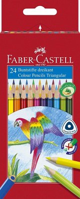 Faber-Castell Buntstifte dreikant 24er Set