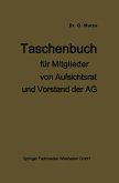 Taschenbuch für Mitglieder von Aufsichtsrat und Vorstand der AG (eBook, PDF)