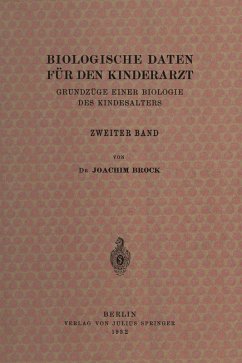 Biologische Daten für den Kinderarzt (eBook, PDF) - Brock, Joachim; Thomas, Erwin; Peiper, Albrecht