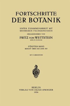 Fortschritte der Botanik (eBook, PDF) - Wettstein, Fritz Von