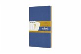 Moleskine Volant Large/A5, 2er Set, Blanko, Soft Cover, Vergissmeinnicht Blau, Bernsteingelb